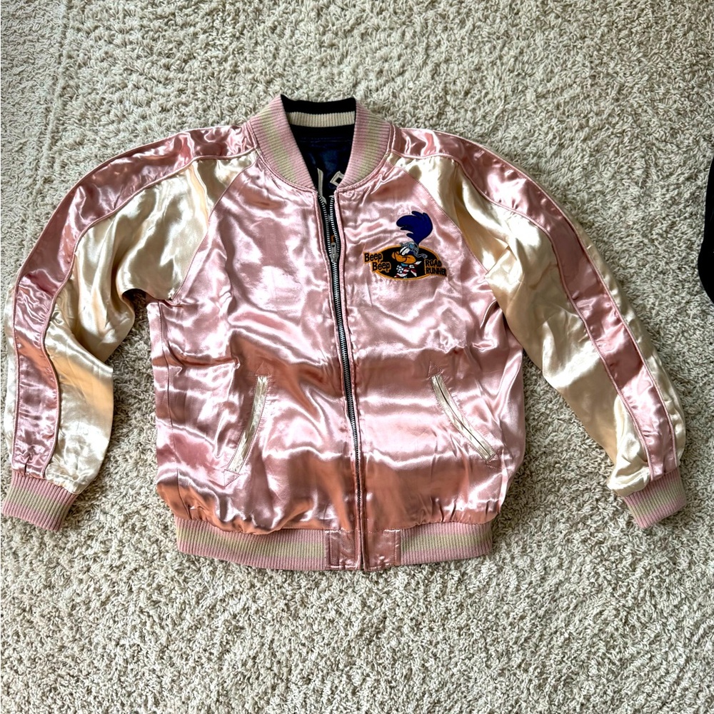 Vanson X Looney Tunes Wiley Coyote and Road Runner Tour Jacket, Reversible M